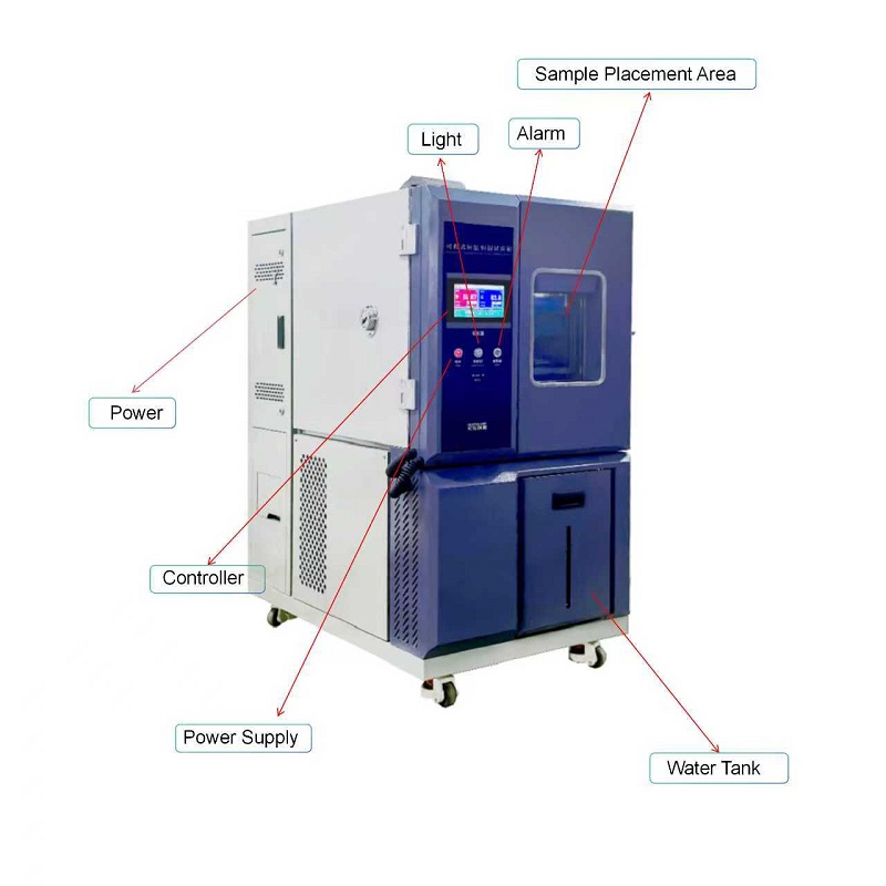 Large 800L Humidity Environmental Chamber Touch Screen Humidity Environmental Chamber