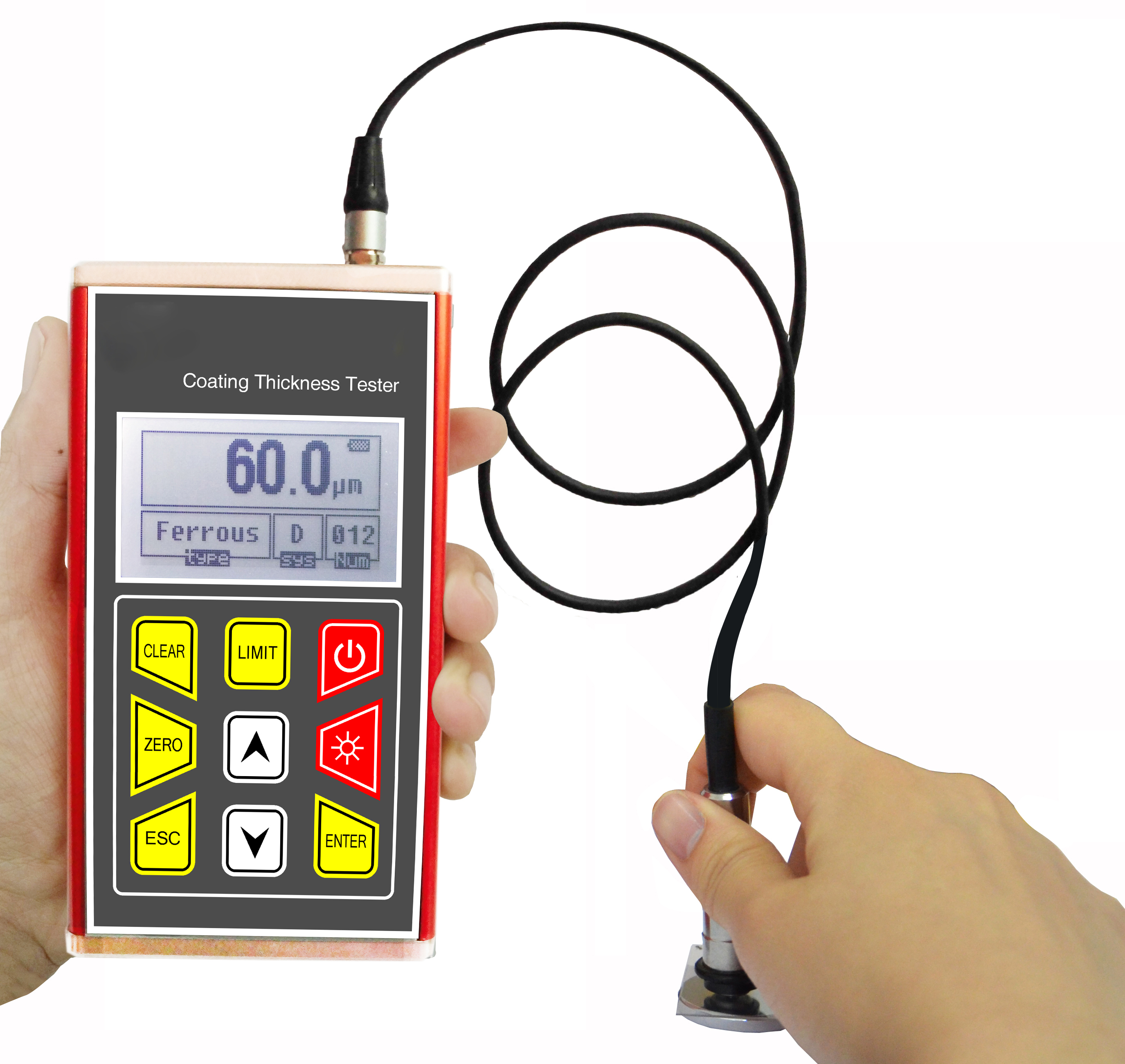 LCD with Backlight Thickness Coating Gauge Portable Coating Thickness Gauge Tester