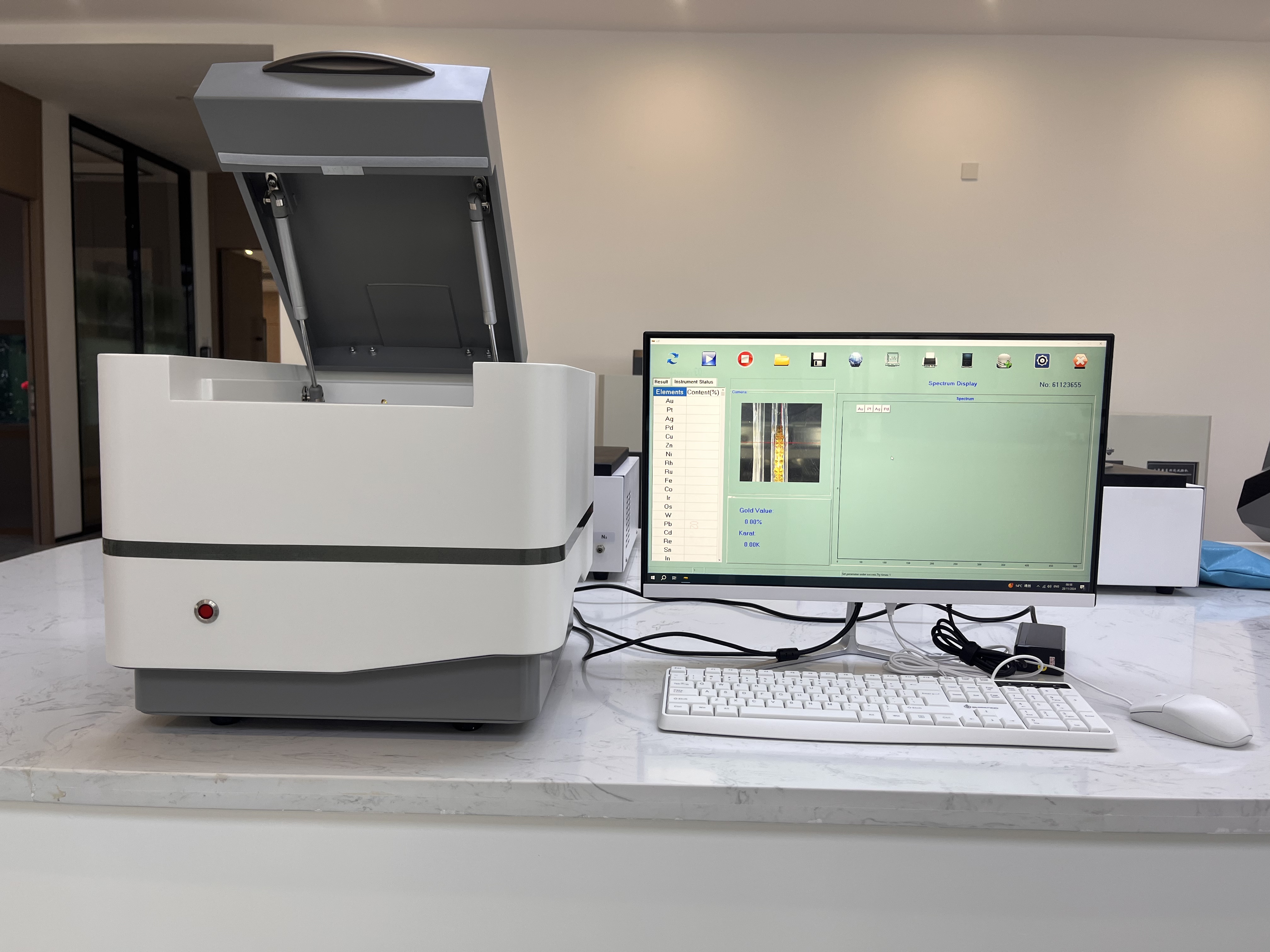 DX-800N XRF Precious Metal Analyzer, XRF Cost-effective Spectrometer for Precious Metals Purity Testing Machine,Digital Precious Metal Analyzer