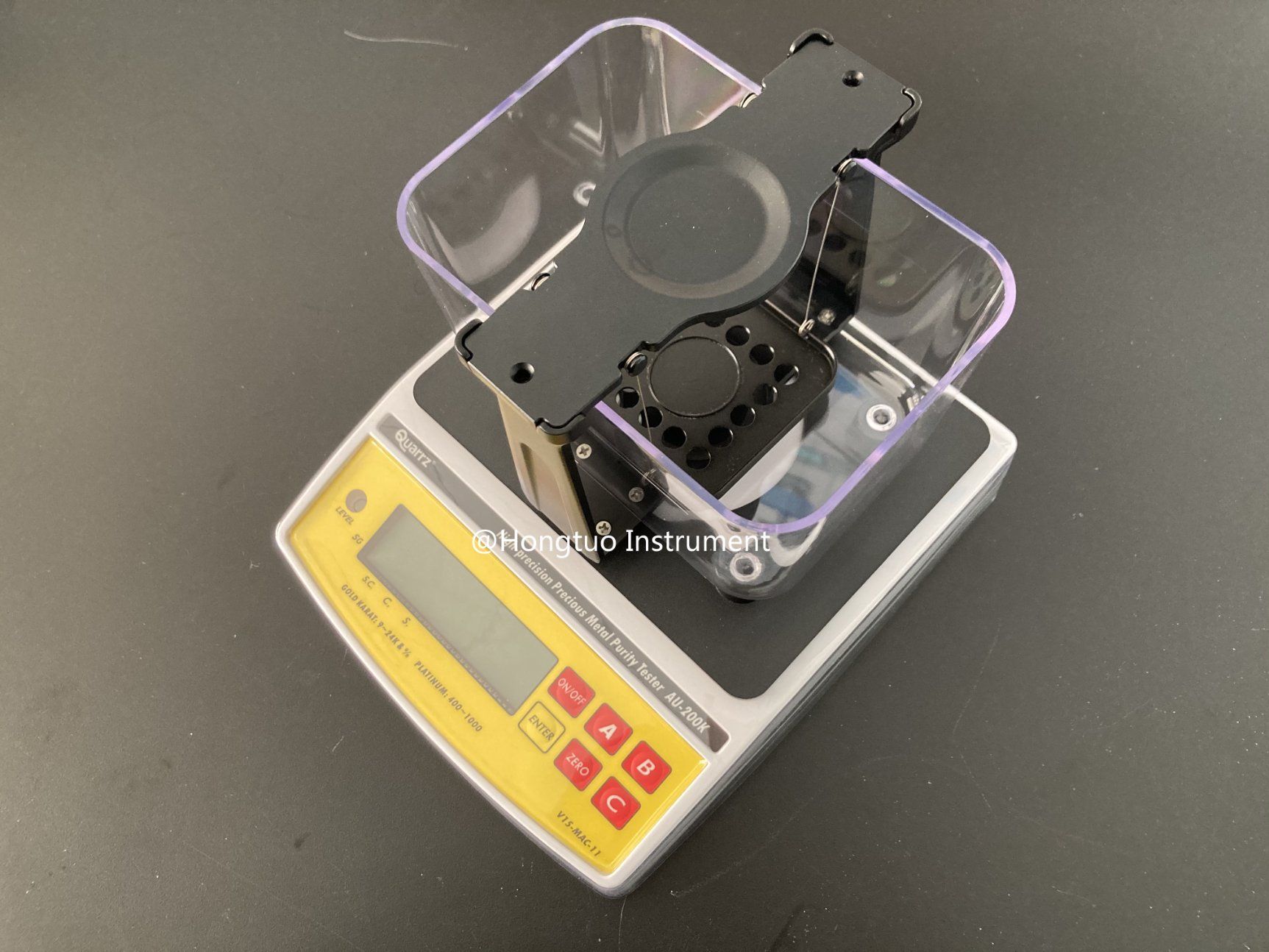  AU-200K Digital Electronic Gold Measuring Machine, Gold Scale and Purity Testing Equipment, Gold Test Solution