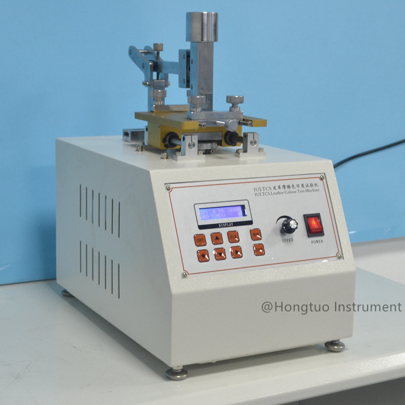 HT-LR IULTCS Leather Rubbing Color Fastness Tester, Leather Abrasion Tester For Colorfastness Determination of Leather