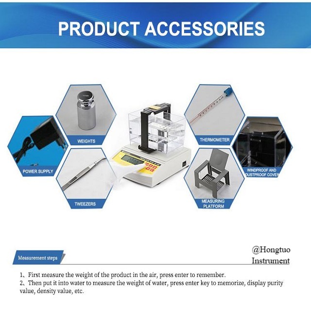 DE-120K High Quality Electronic Precious Metal Purity Tester/ Professional Manufacturer Supply Digital Electronic Gold Tester